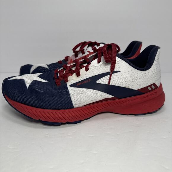 Brooks Launch 8 Shoes Texas Star Flag USA Running Patriotic 1203451B621 Womens 9 - Picture 4 of 13